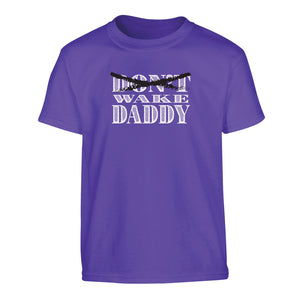Kid's Don't Wake Daddy Purple T-Shirt
