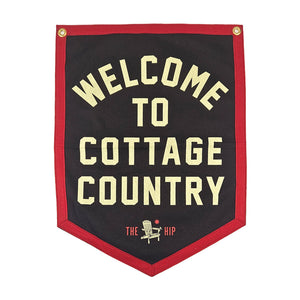 Welcome To Cottage Country Flag - The Tragically Hip x Oxford Pennant