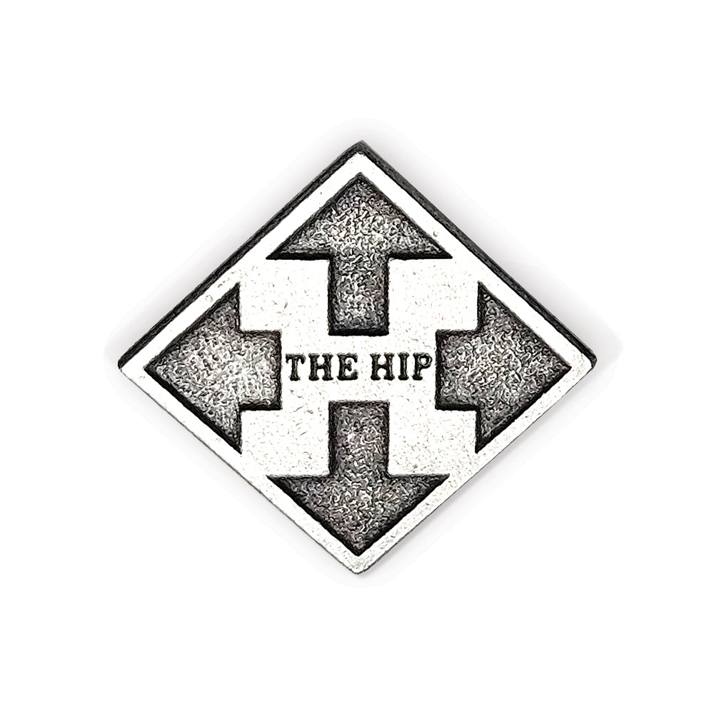Arrow Logo Pewter Pin