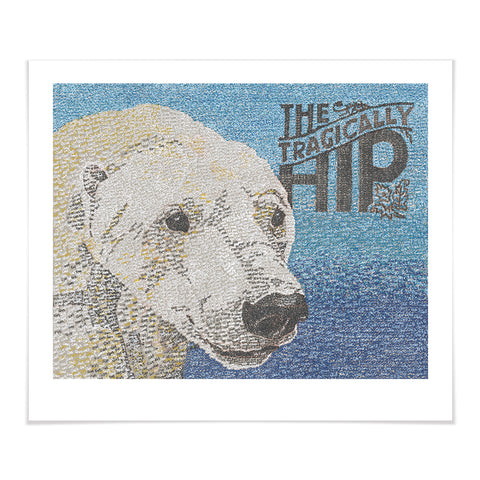 Gus Typographic Art Lithograph – by Steve Wishart