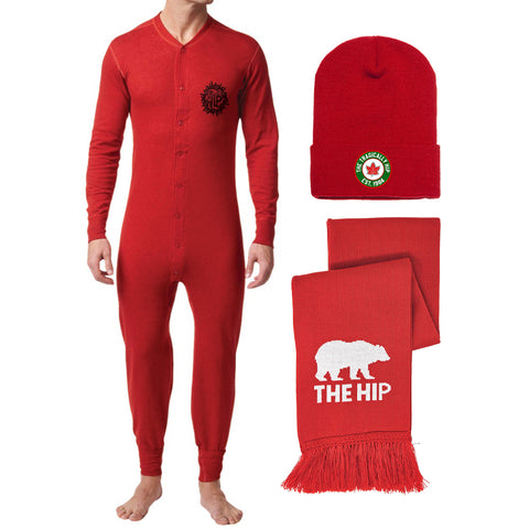 Holiday Onesie, Scarf & Toque Bundle