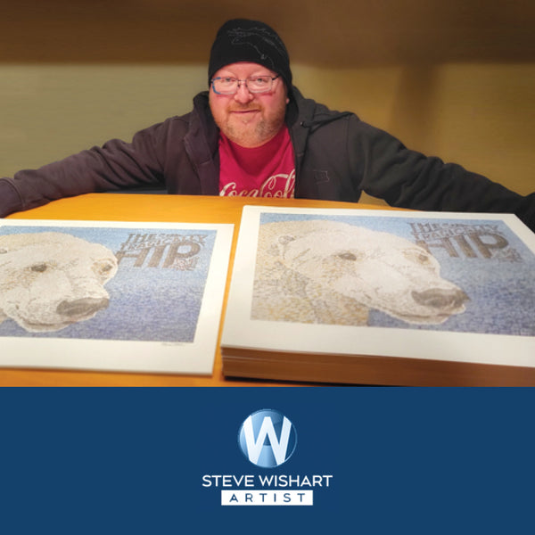 Gus Typographic Art Lithograph – by Steve Wishart