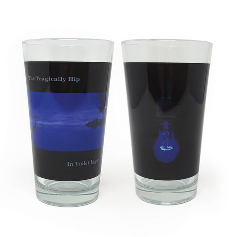 The Tragically Hip. In Violet Light Pint Glass