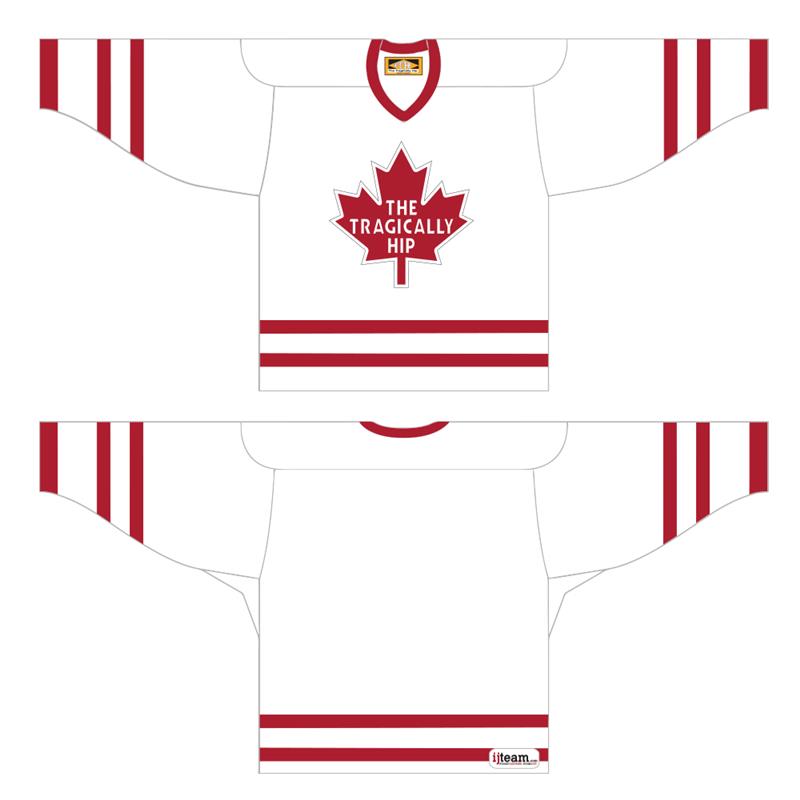 The Tragically Hip "AWAY" Hockey Jersey Re-issue